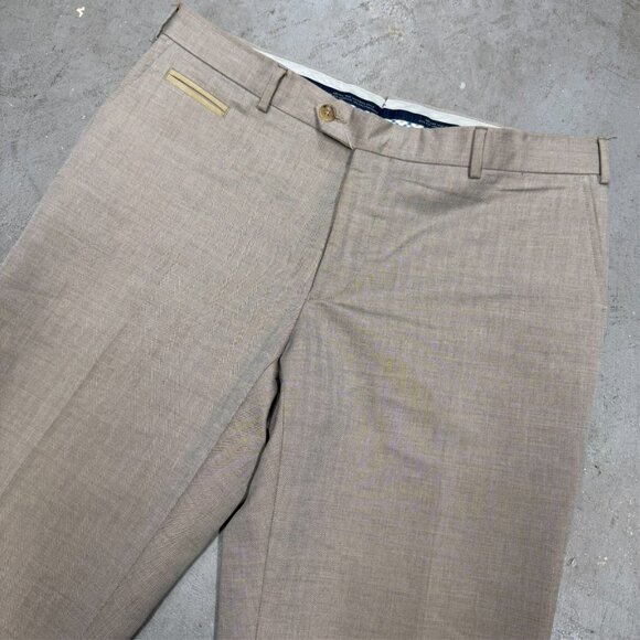 Pal Zileri Cotton Wool Chinos Beige Mens Pants 32x31 - Picture 2 of 10